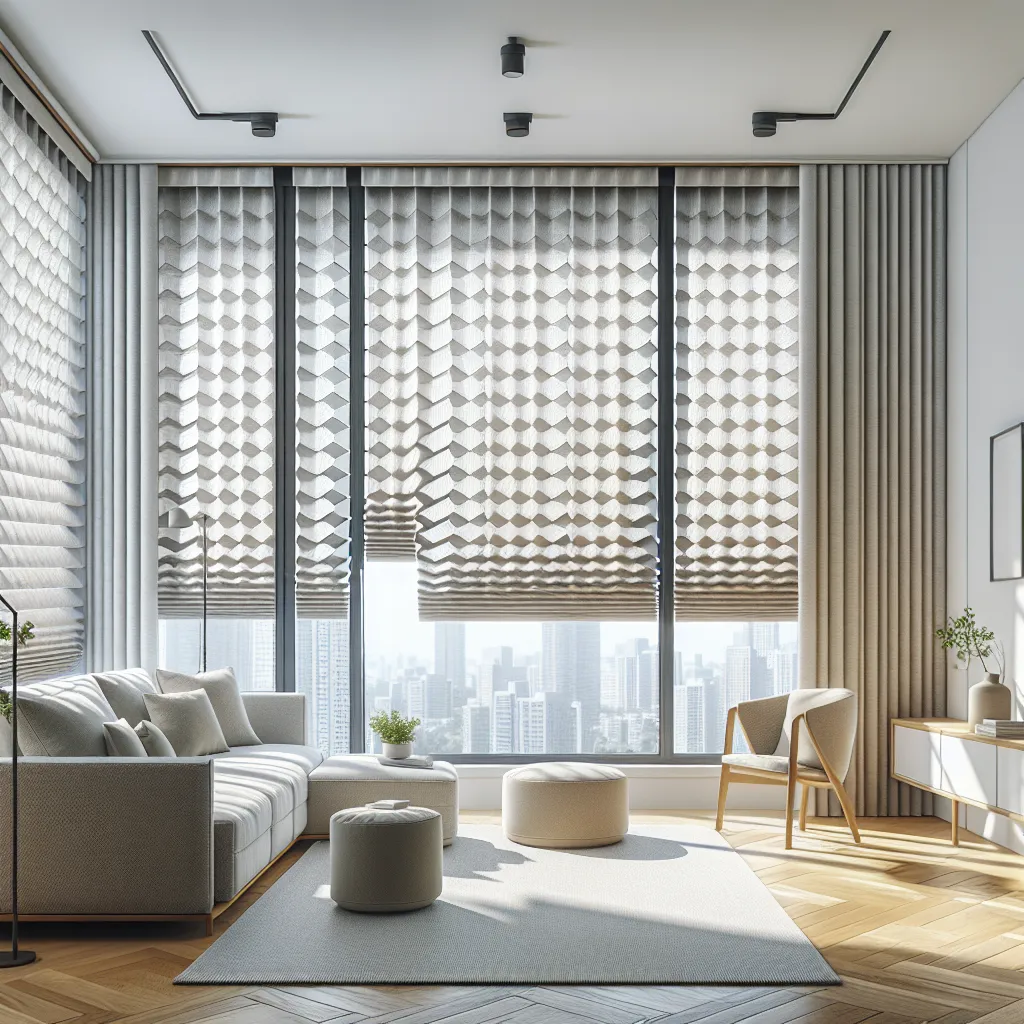 Motorized Light Filtering Cellular Shades